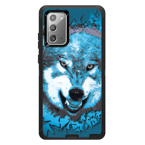 MightySkins OTDSAGNO20-Wolf Shatter Skin for Otterbox Defender & Samsu