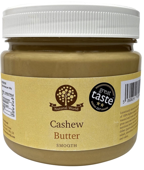 Nutural World – Cashew Butter – Crunchy - 1kg Type A Foil Sealed