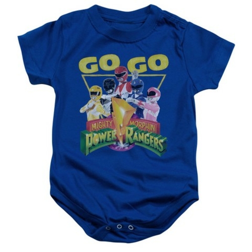 Trevco Power Rangers-Go Go Infant Snapsuit- Royal Blue - Small 6 Month