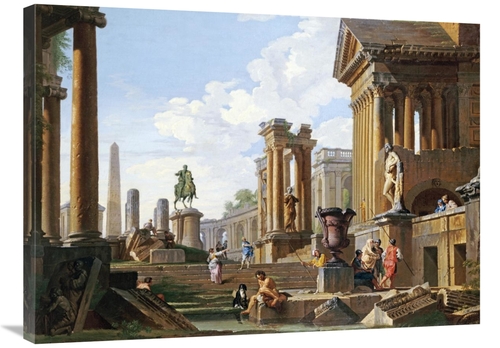 Global Gallery GCS-266978-36-142 36 in. Capriccio of Classical Ruins A