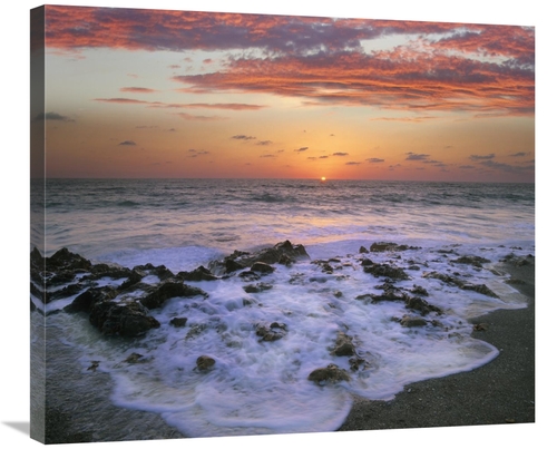 Global Gallery GCS-396581-30-142 30 in. Coast at Sunset, Blowing R