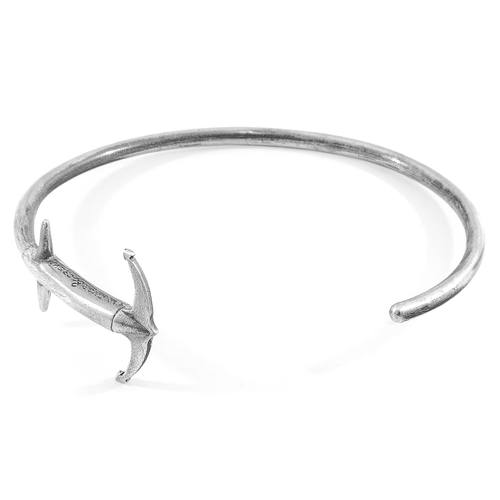 Admiral Anchor Silver Bangle 