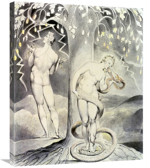 Global Gallery GCS-281728-30-142 30 in. The Temptation & Fall of Eve A