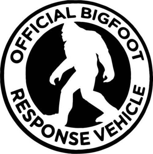 3 Inch Cloth Patch Big Foot Response Team Zombie Sasquatch