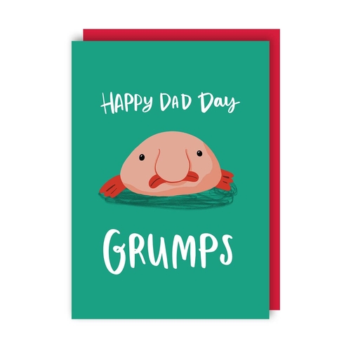 Grumps Blobfish Father's Day Card (Pack of 6)