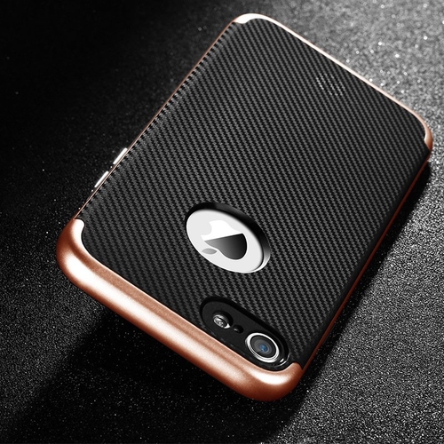 Double Layer iPhone 7 7+ Carbon Fiber Case
