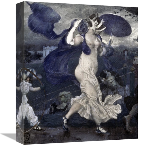 Global Gallery GCS-276588-16-142 16 in. Downpour Art Print - Leon Baks