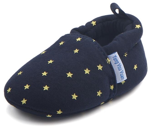 2019 new fashion stars printing baby moccasins