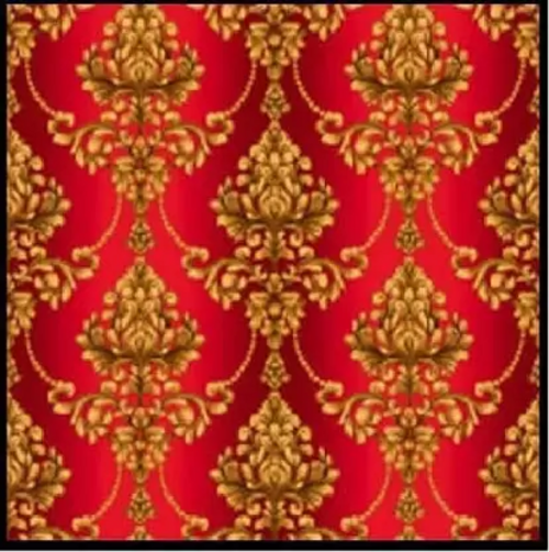 Decorative Red Wallpaper  (15 cm x 12 cm)