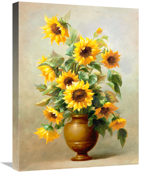 Global Gallery GCS-128097-1824-142 18 x 24 in. Sunflowers in Bronze II