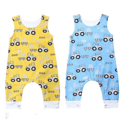 0 24M Newborn Baby Boy Girls Summer Rompers