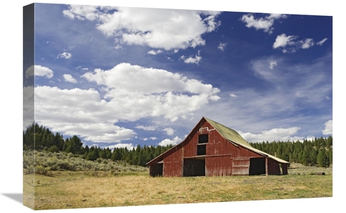 Global Gallery GCS-452595-1624-142 16 x 24 in. Old Red Barn in Pastora