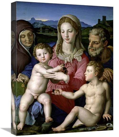 Global Gallery GCS-276876-22-142 22 in. Family with Saint Anne & John 