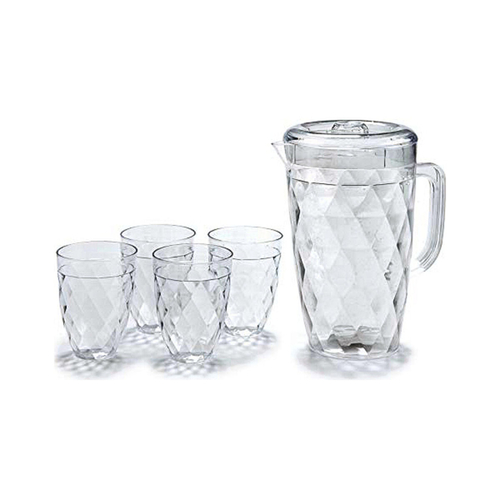 Set of glasses Transparent Plastic