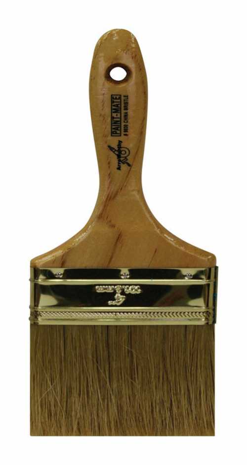 Arroworthy 1808153 Paint-Mate 4 in. Chiseled White China Bristle Paint