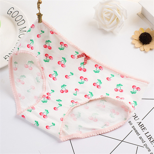 Seamless Cotton Panties Women's Cartoon Printing