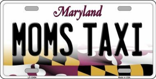 Smart Blonde LP-10494 Moms Taxi Maryland Background Metal Novelty Lice