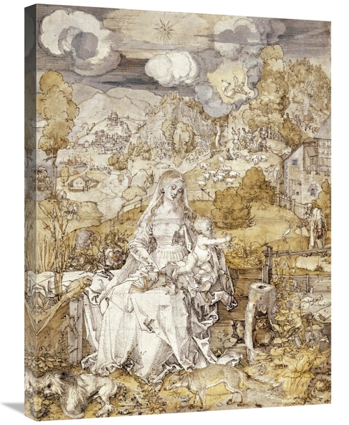 Global Gallery GCS-279985-30-142 30 in. The Virgin with Animals, 1