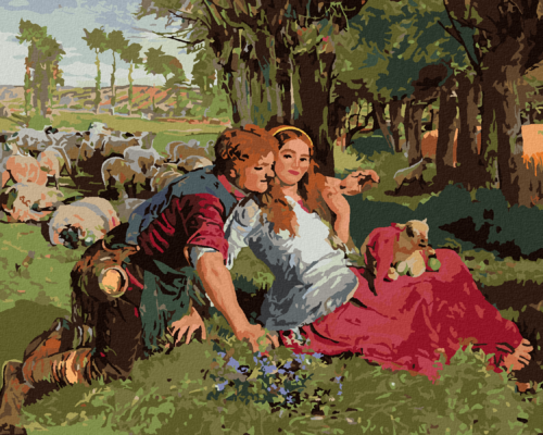 Paint by Numbers - The Hireling Shepherd (HOLMAN-HUNT WILLIAM)