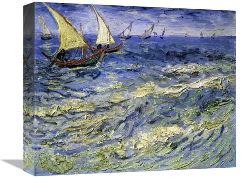 Global Gallery GCS-281298-16-142 16 in. Seascape at Saintes-Maries-De-