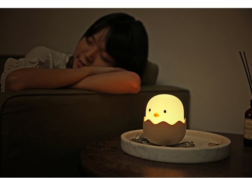 Cute egg&chick shape LED sleeping lamp