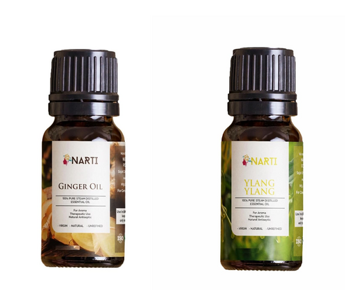 Ginger oil & Ylang ylang Essential Oil-100% Pure, Pack of 2