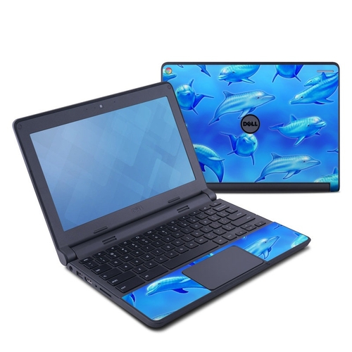 DecalGirl DC11-SDOLPHINS Dell Chromebook 11 Skin - Swimming Dolphins