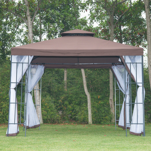 Outsunny 10'x10' Garden Gazebo Patio Canopy Portable Party Event