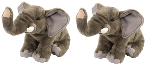 Wild Republic Cuddlekins 12" Adult Elephant Soft Toy PACK OF 2