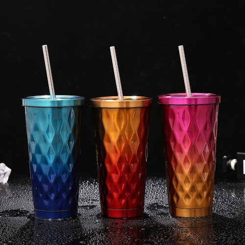 3D Geometric Stainless Tumbler