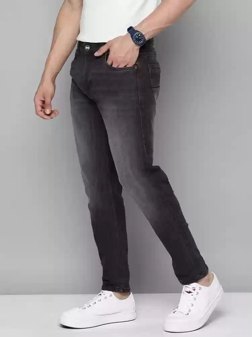 Men Slim Mid Rise Jeans GREY 28