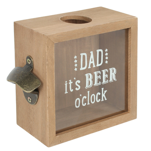 Dad It's Beer O'Clock Bottle Top Collector