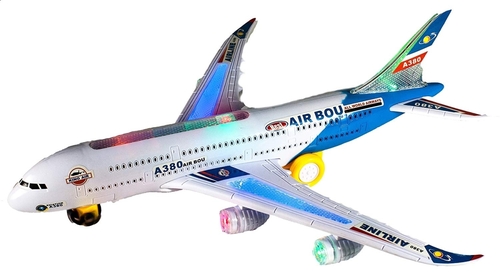 AZ Trading & Import AP133 Blue Toy Airplane with Flashing Lights & Sou
