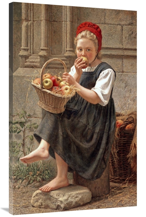 Global Gallery GCS-268582-44-142 44 in. The Apple Girl Art Print - Cha