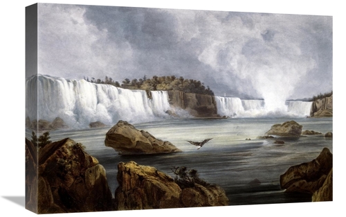 Global Gallery GCS-281739-22-142 22 in. Niagara Falls Illustration in 