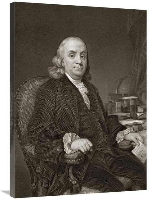 Global Gallery GCS-283033-36-142 36 in. Benjamin Franklin Art Print - 