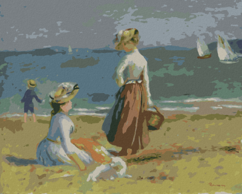 Paint by Numbers - FIGURES ON THE BEACH (A. RENOIR)