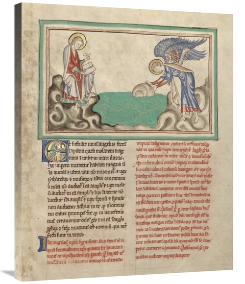 Global Gallery GCS-456806-2835-142 28 x 35 in. An Angel Casting A Mill