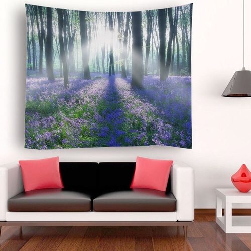 Lavender Tapestry Wall Hanging Scenery Tapestries