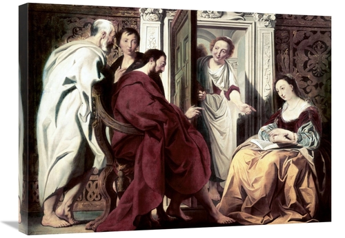 Global Gallery GCS-278088-30-142 30 in. Jesus at the House of Mary & M