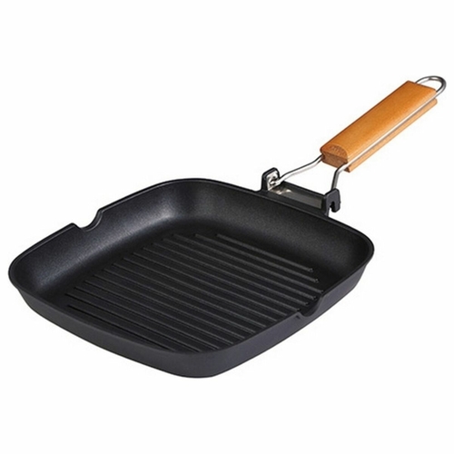 Barbecue Bergner Black Aluminium black (Ø 28 cm) (24 x 24 x 3,7 cm)