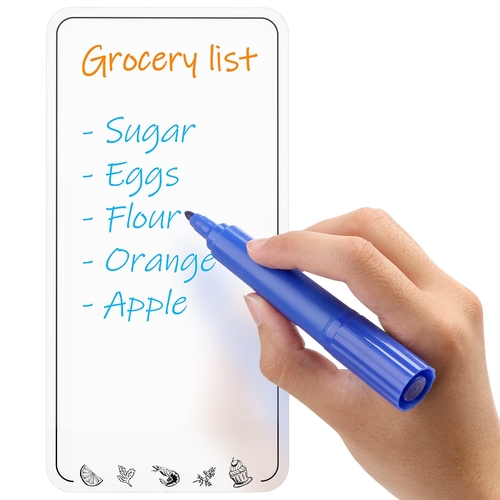 Magnetic Grocery List for Fridge   Dry Erase Small Grocery Shopping