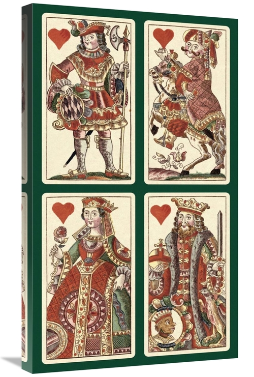 Global Gallery GCS-455078-30-142 30 in. Hearts - Bauern Hochzeit Deck 