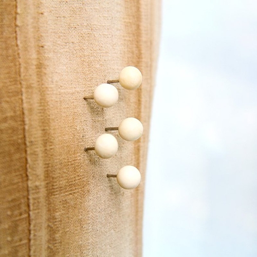 Wooden Beads Push Pins