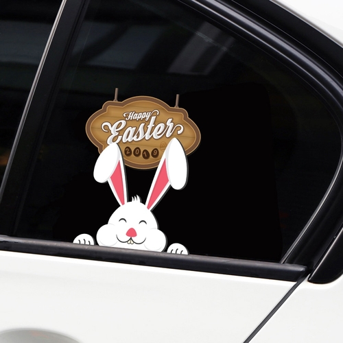 Removable & Reusable Stickers Car HAPPY EASTER