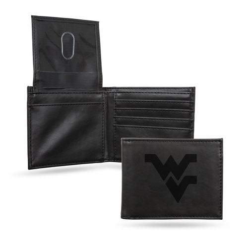Rico LEBIL280101BK NCAA West Virginia Mountaineers Laser Engraved Blac