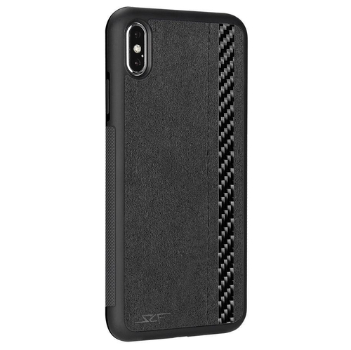 iPhone XS Max Alcantara & Real Carbon Fiber Case | CLASSIC Series