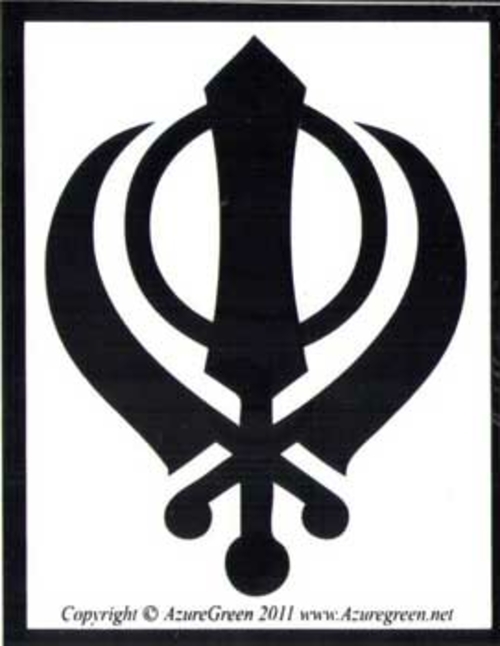 Khanda bumper sticker