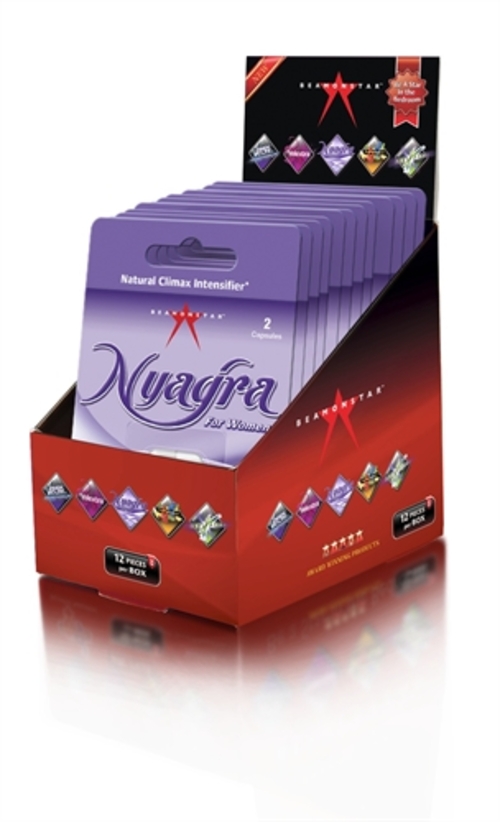Nyagra Natural Climax Intense - 12 Piece Display - 2 Capsule Blister