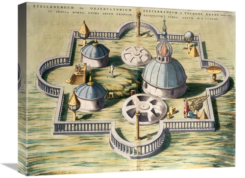 Global Gallery GCS-276755-22-142 22 in. Stellebourg Observatory & Inst